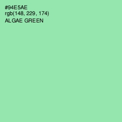 #94E5AE - Algae Green Color Image