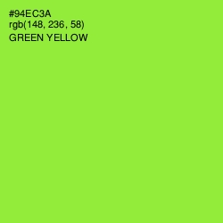 #94EC3A - Green Yellow Color Image