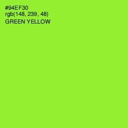 #94EF30 - Green Yellow Color Image
