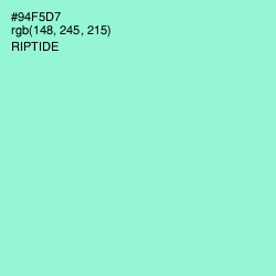 #94F5D7 - Riptide Color Image