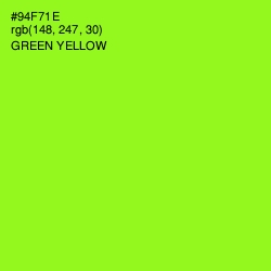 #94F71E - Green Yellow Color Image