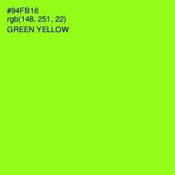#94FB16 - Green Yellow Color Image