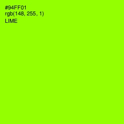 #94FF01 - Lime Color Image