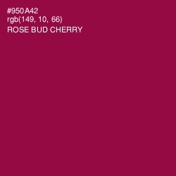 #950A42 - Rose Bud Cherry Color Image