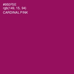 #950F5E - Cardinal Pink Color Image
