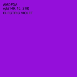 #950FDA - Electric Violet Color Image
