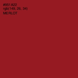 #951A22 - Merlot Color Image