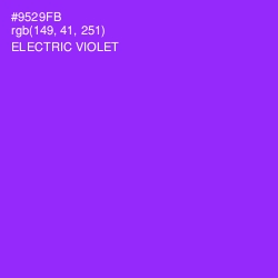 #9529FB - Electric Violet Color Image