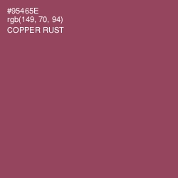 #95465E - Copper Rust Color Image