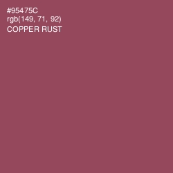 #95475C - Copper Rust Color Image