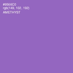 #9566C0 - Amethyst Color Image