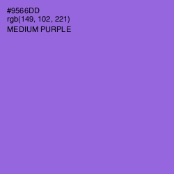 #9566DD - Medium Purple Color Image