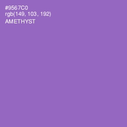 #9567C0 - Amethyst Color Image