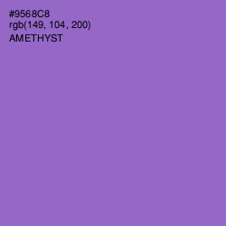 #9568C8 - Amethyst Color Image
