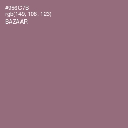 #956C7B - Bazaar Color Image