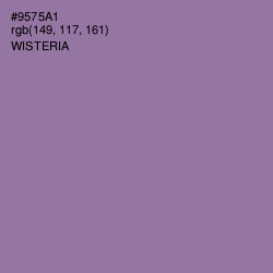 #9575A1 - Wisteria Color Image