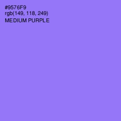 #9576F9 - Medium Purple Color Image