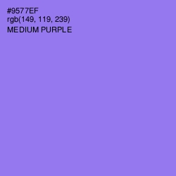 #9577EF - Medium Purple Color Image