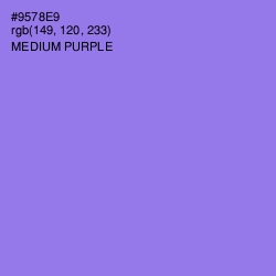 #9578E9 - Medium Purple Color Image