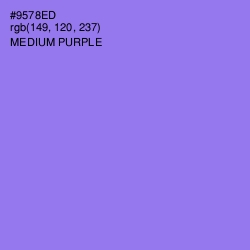 #9578ED - Medium Purple Color Image