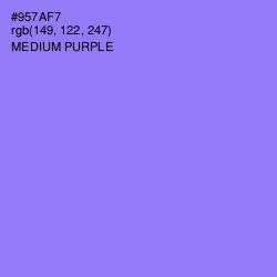 #957AF7 - Medium Purple Color Image