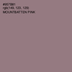 #957B81 - Mountbatten Pink Color Image