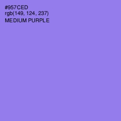 #957CED - Medium Purple Color Image