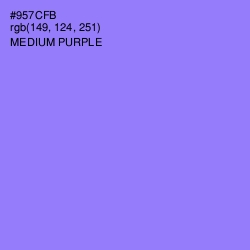 #957CFB - Medium Purple Color Image