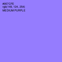 #957CFE - Medium Purple Color Image