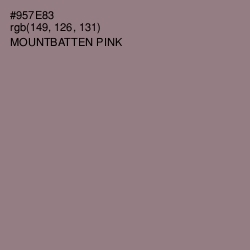 #957E83 - Mountbatten Pink Color Image