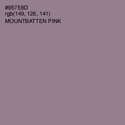 #957E8D - Mountbatten Pink Color Image