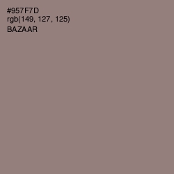 #957F7D - Bazaar Color Image