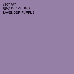 #957FA7 - Lavender Purple Color Image