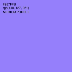 #957FFB - Medium Purple Color Image