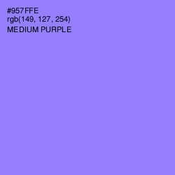 #957FFE - Medium Purple Color Image