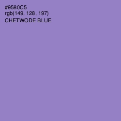 #9580C5 - Chetwode Blue Color Image