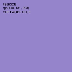 #9583CB - Chetwode Blue Color Image