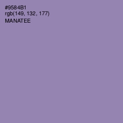 #9584B1 - Manatee Color Image