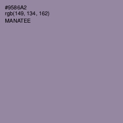 #9586A2 - Manatee Color Image