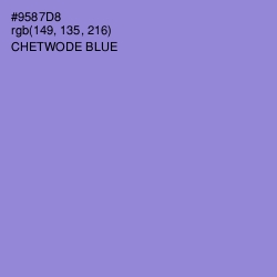 #9587D8 - Chetwode Blue Color Image