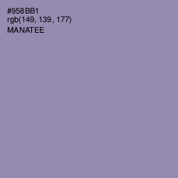 #958BB1 - Manatee Color Image