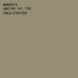#958D74 - Pale Oyster Color Image