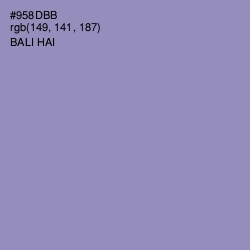 #958DBB - Bali Hai Color Image