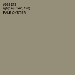 #958E78 - Pale Oyster Color Image