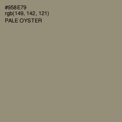 #958E79 - Pale Oyster Color Image