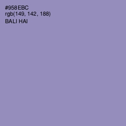 #958EBC - Bali Hai Color Image