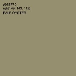 #958F70 - Pale Oyster Color Image