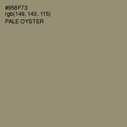 #958F73 - Pale Oyster Color Image