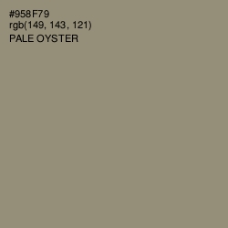 #958F79 - Pale Oyster Color Image