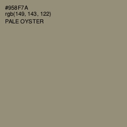 #958F7A - Pale Oyster Color Image